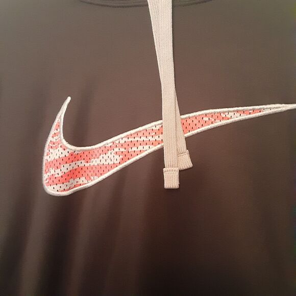 Nike Hoodie Men's XL Therma-Fit Pullover Sweatshirt Embroidered Black - Picture 2 of 7